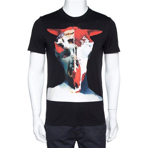 givenchy black tee shirt|Givenchy graphic crewneck t shirt.